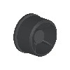  261 - 5 Bushing Roller Head - Conveyor part Black 90X85X47X20