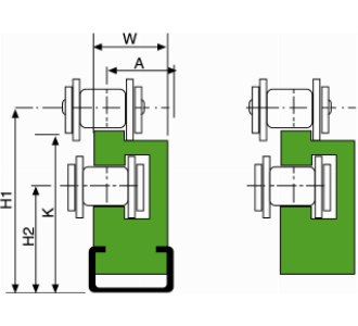  Alpolen 1000 Tt Model Type Chain Slideway - Conveyor part 5/8 TT