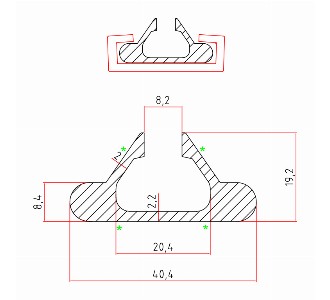Aluminum Profile For 50 Mm C Profile - Conveyor part