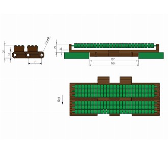 821 Bpm Bead Roller Smooth Linear Belts - Conveyor part