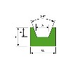  Alpolen 1000 V Belt Slideway - Conveyor part Green