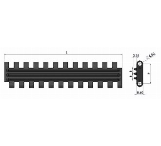 947 Interlocking Rubber Conveyor Mesh Belt - Conveyor part