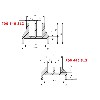  Opening Frame Profile - Conveyor part 30,6x22x 20mm
