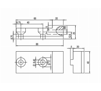 Aluminum Profile Idler Tensioning Apparatus Set (45x45) - Conveyor part