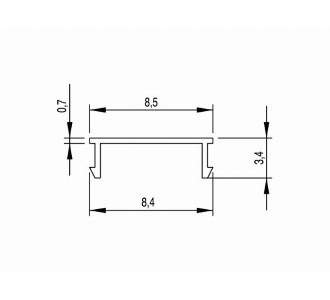 Aluminum Profile Channel Seal (8) - Conveyor part