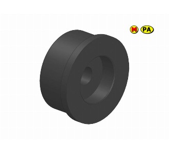261 - 1 Idler Roll Head - Conveyor part Black 50X45X32