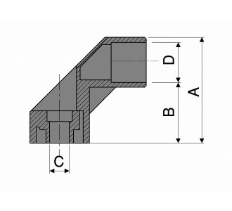  Tubular Cover Handle (Edge Plastic) - Conveyor part 50X32MM