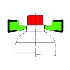 Bs 100 Profile Alpolen 1000 - Conveyor part Green - 17X11