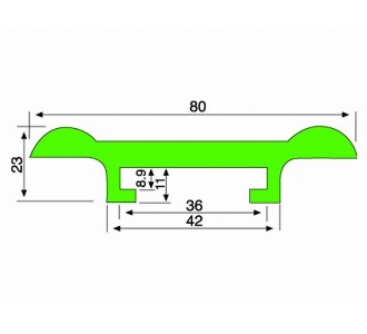 Double Ear C Profile Alpolen 1000 - Conveyor part