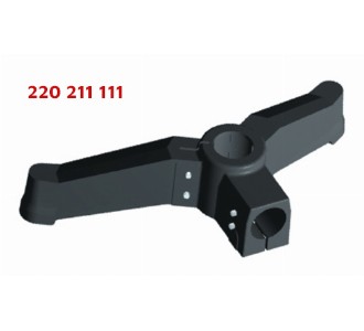 Model: 220 Plastic Double Leg (Angled) with Pipe and Profile Connection - Conveyor part