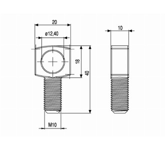  Ferrule For Console Body Assembly - Conveyor part Ø12xM10