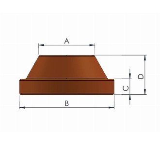  Cover - Conveyor part Polypropylene (PP) Ø40