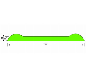 Half Cylinder Ear Profile Alpolen 1000 - Conveyor part